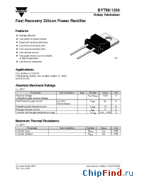 Datasheet BYT86 manufacturer Vishay